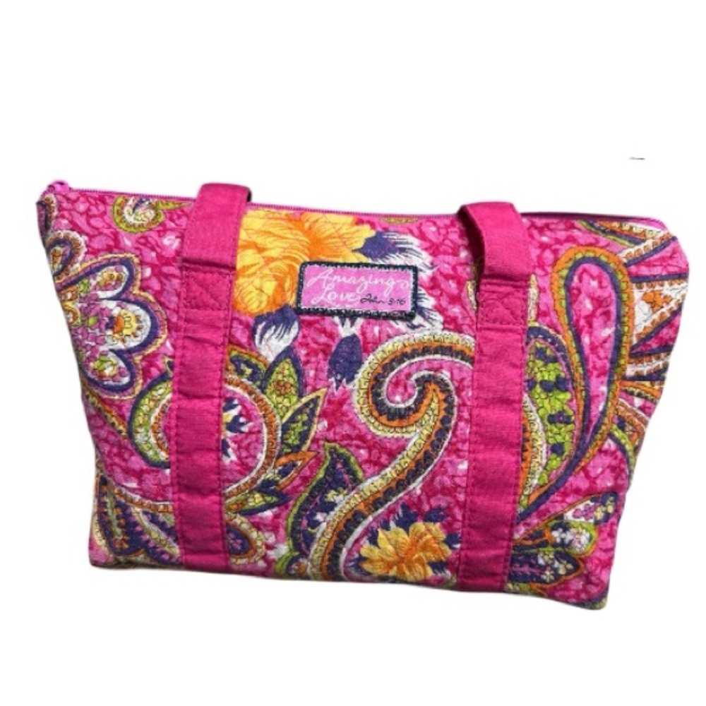 Vibrant Pink Paisley Tote by Vera Bradley